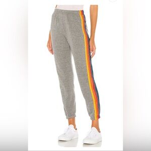 Aviator Nation 5 Stripe Sweatpants (Grey)